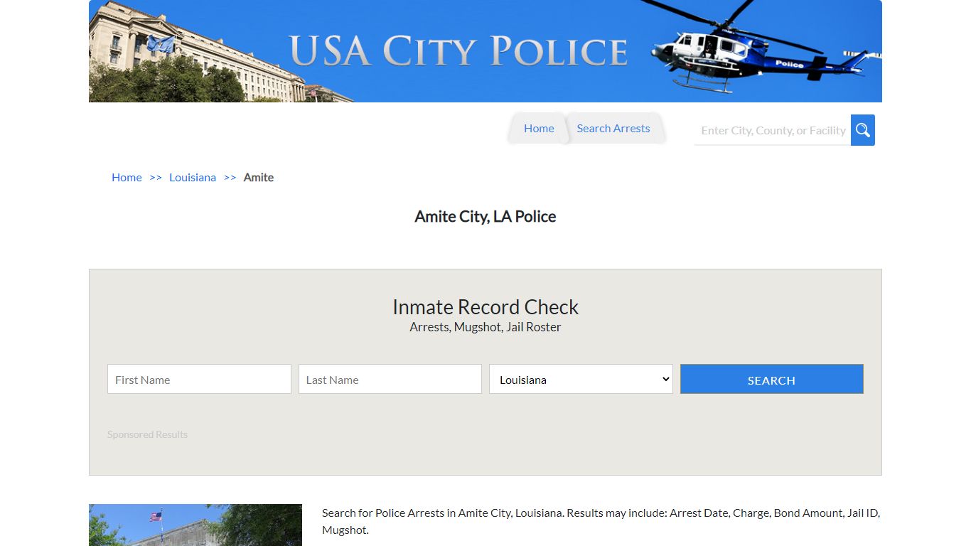 Amite City, LA Police | Jail Records